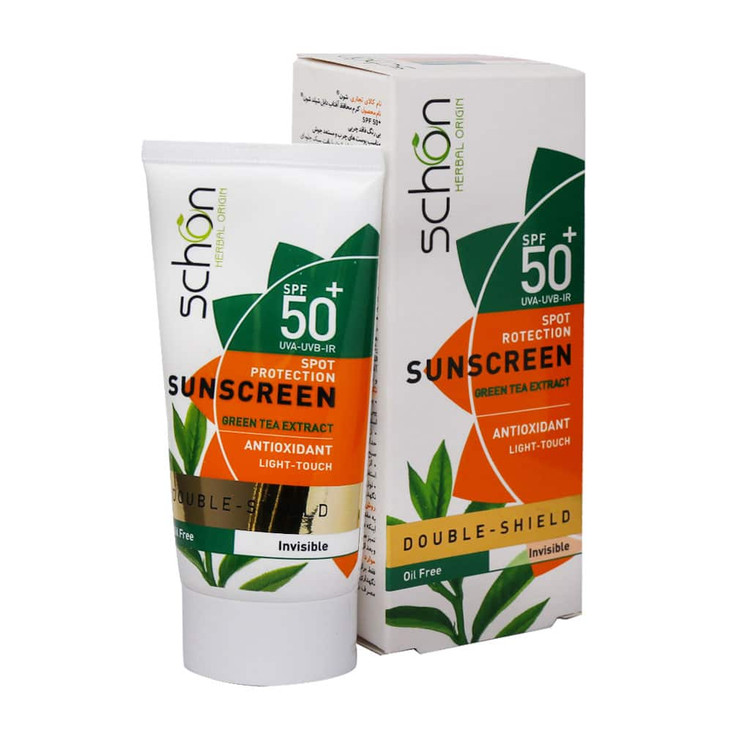 کرم محافظ آفتاب دبل شیلد "شون" spf50، رنگی طبیعی